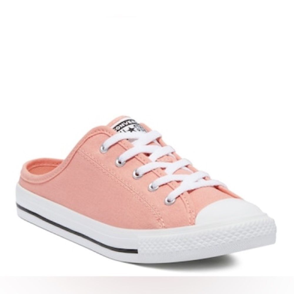 Converse Coral Pink Canvas Slip-On Mule Sneakers
